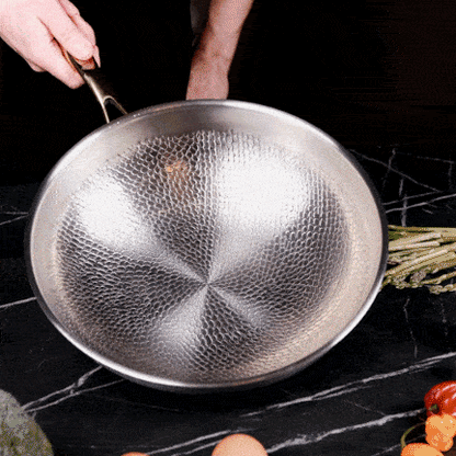 TAIMA Pure Titanium Pan Cooking in Action