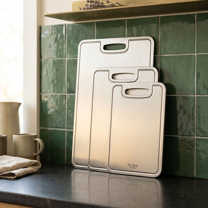 Pure Titanium Cutting Board Set (3 Pieces)