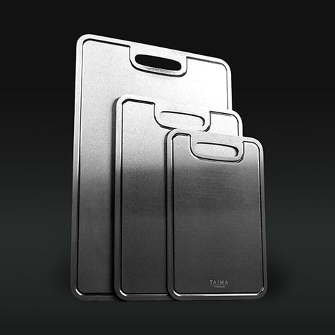 <p>Pure Titanium Cutting Board Set <strong>(3 Piece)</strong></p>