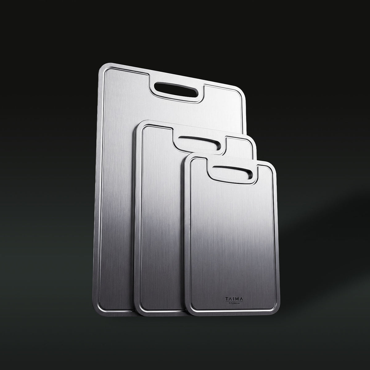 Pure Titanium Cutting Board Set (3 Pieces)
