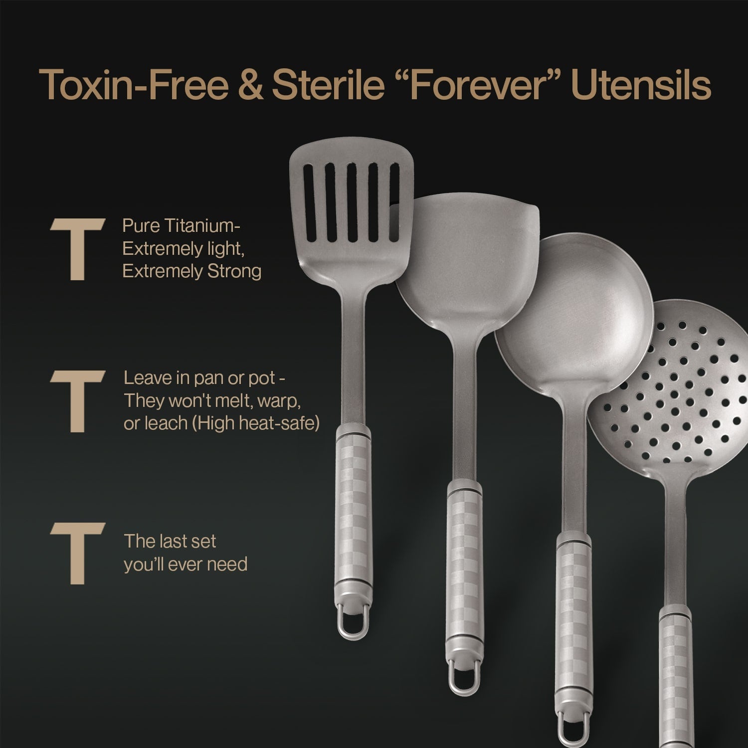 pure titanium signature pan set 4 piece